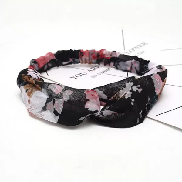 Princesse Fleurie Bandeau Fleur Noir Discount