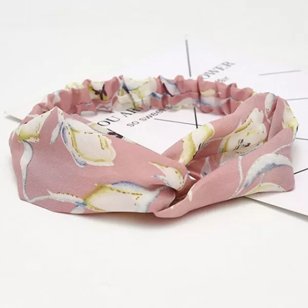 Princesse Fleurie Bandeau Fleur Rose Best