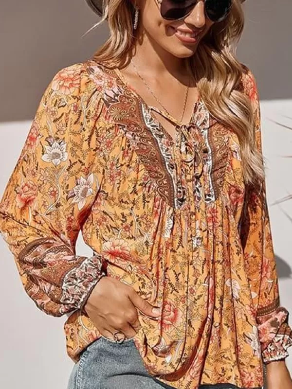 Princesse Fleurie Blouse Fleurie Automne New