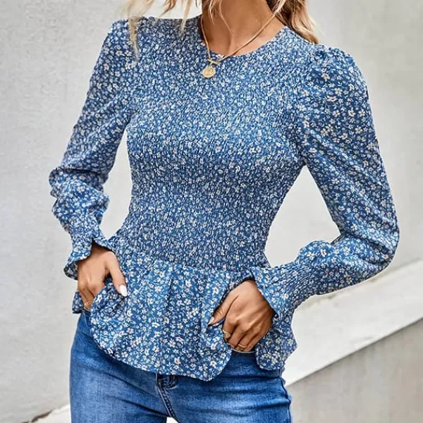 Princesse Fleurie Blouse Fleurie Bleue Sale