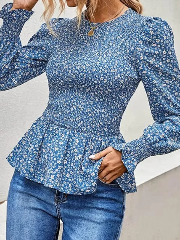 Princesse Fleurie Blouse Fleurie Bleue Sale