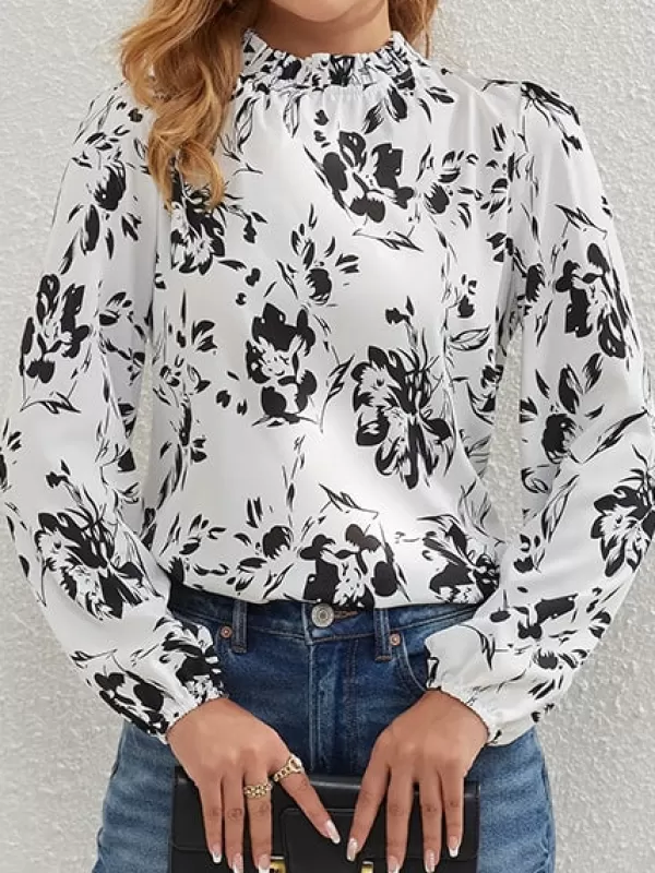 Princesse Fleurie Blouse Fleurie Col Rond Discount