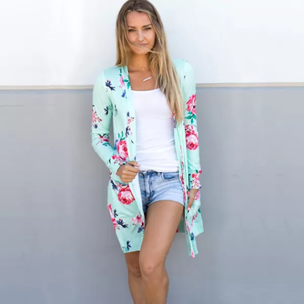 Princesse Fleurie Cardigan Long Fleuri Clearance