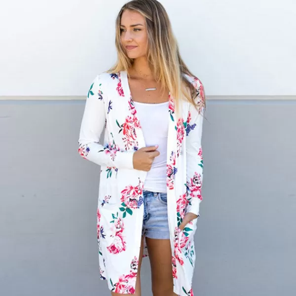 Princesse Fleurie Cardigan Long Fleuri Clearance