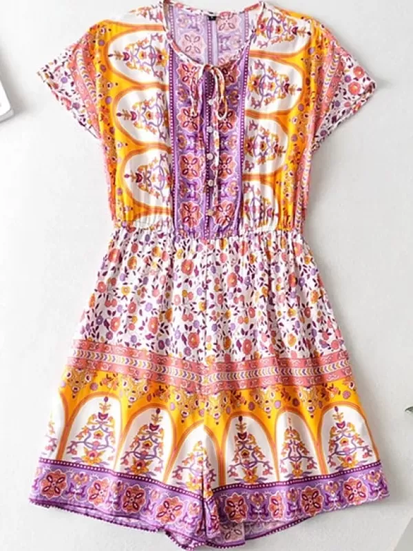 Princesse Fleurie Combishort Fleuri Hippie Best Sale