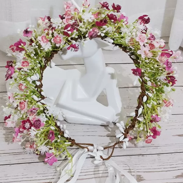 Princesse Fleurie Couronne de Fleurs Cheveux Hippie Cheap