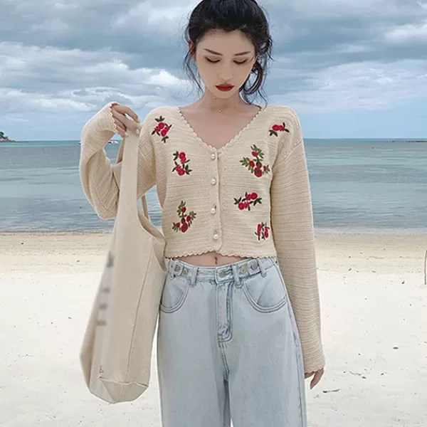 Princesse Fleurie Gilet Fleuri Bohème Cheap