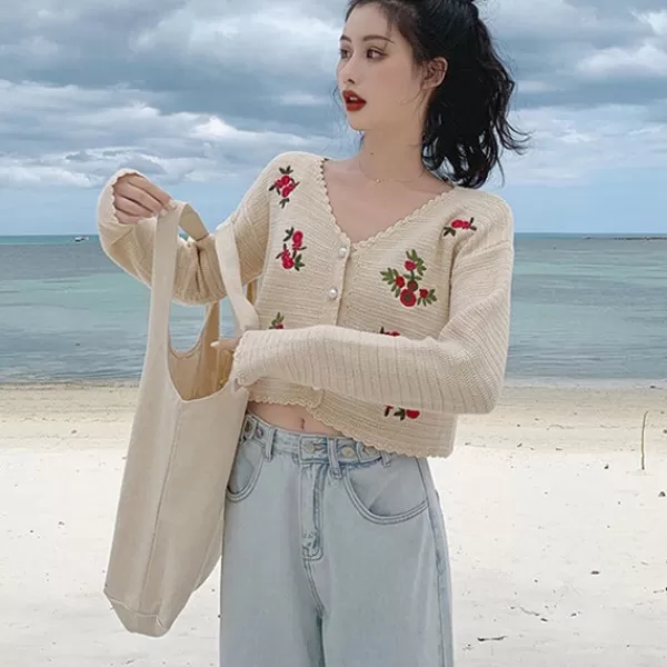 Princesse Fleurie Gilet Fleuri Bohème Cheap