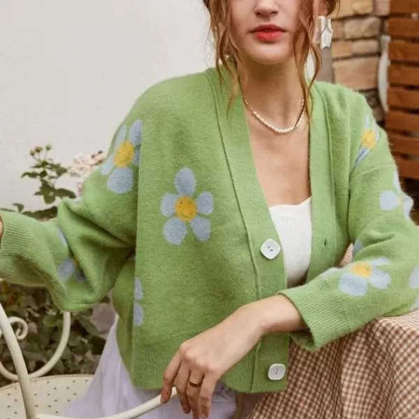 Princesse Fleurie Gilet Fleuri Oversize Clearance