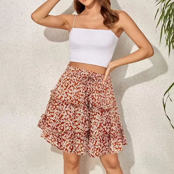 Princesse Fleurie Jupe Fleurie Courte Été Flash Sale