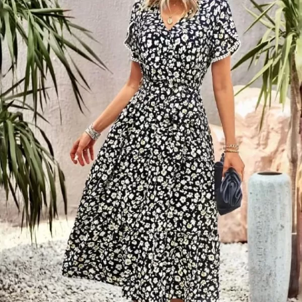 Princesse Fleurie Robe Cocktail Fleurie Flash Sale