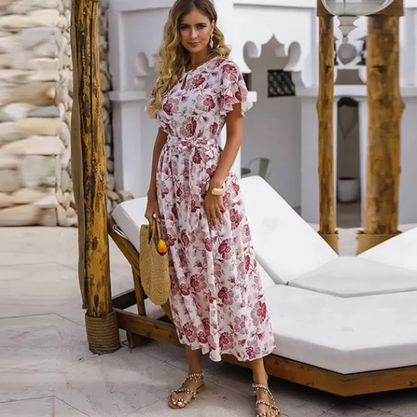 Princesse Fleurie Robe de Grossesse Longue Fleurie Best Sale