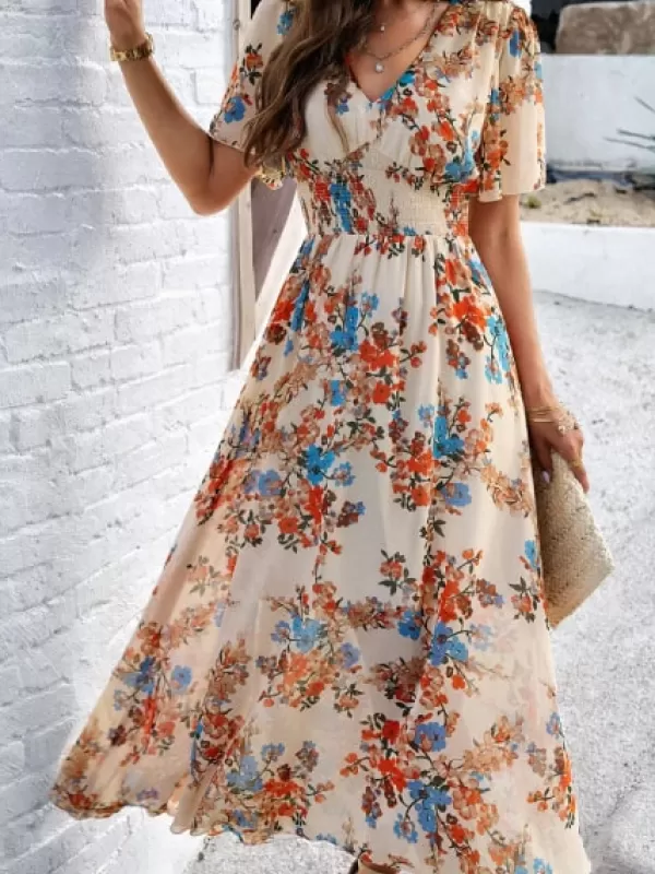 Princesse Fleurie Robe Fleurie avec Manches Shop