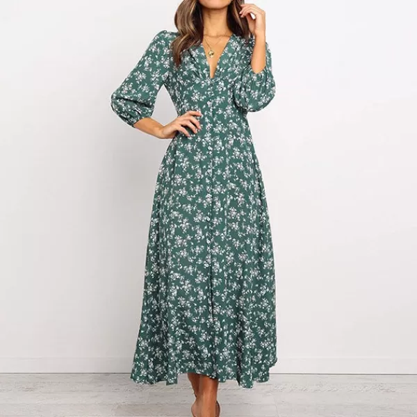 Princesse Fleurie Robe Fleurie Boutonnée Hot