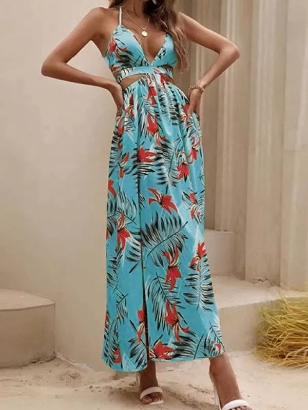 Princesse Fleurie Robe Fleurie Longue Fendue Cheap