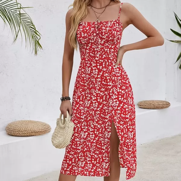 Princesse Fleurie Robe Fleurie Mi-Longue Femme New