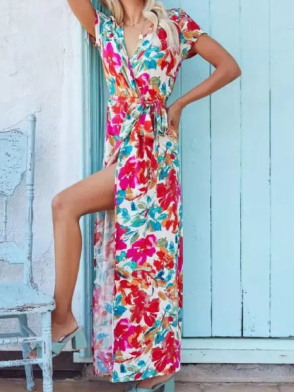 Princesse Fleurie Robe Fleurie Multicolore Cheap