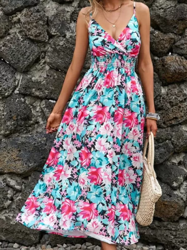 Princesse Fleurie Robe Fluide Fleurie Femme Bohème Cheap