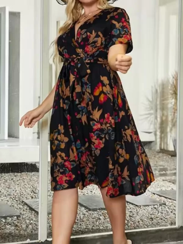 Princesse Fleurie Robe Fluide Fleurie Grande Taille Discount