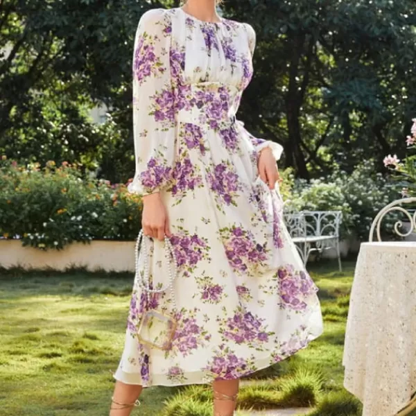 Princesse Fleurie Robe Longue Fleurie Habillée Cheap