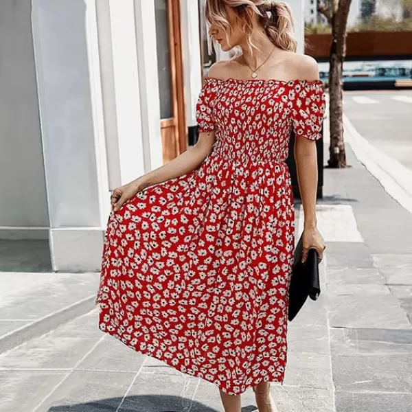 Princesse Fleurie Robe Longue Fleurie Rouge et Blanche Hot