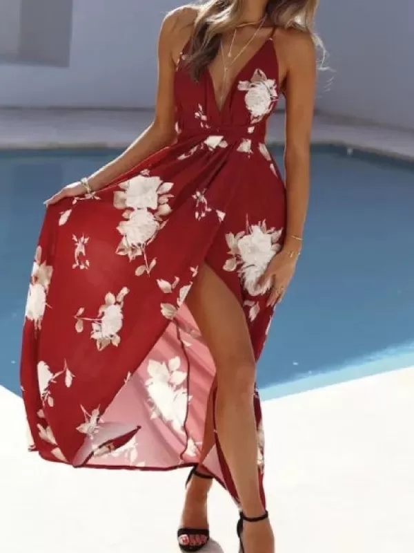 Princesse Fleurie Robe Longue Grosse Fleur Outlet