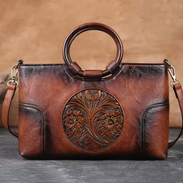 Princesse Fleurie Sac Cuir Fleur Sale