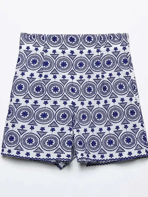 Princesse Fleurie Short Fleuri Brodé Sale