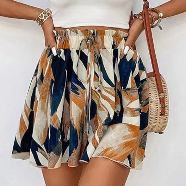 Princesse Fleurie Short Fluide Fleuri Femme New